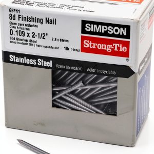 Simpson Strong Tie S8FN1 8d Finishing Nails 2-1/2" 304 Stainless Steel-0