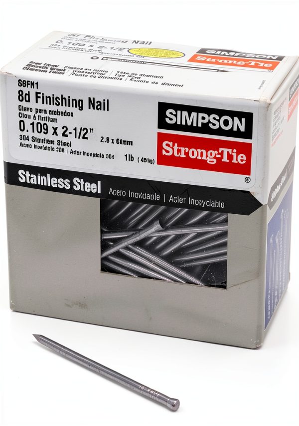 Simpson Strong Tie S8FN1 8d Finishing Nails 2-1/2" 304 Stainless Steel-0