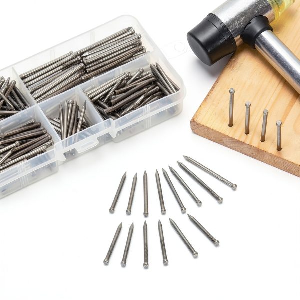 Finishing Nails Mardatt 400pcs 26-35mm Carbon Steel Wall Nails-3