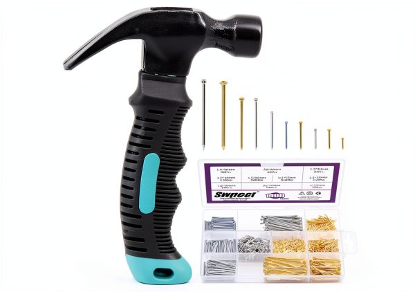 Hardware Nail Assortment Kit Swpeet Finishing Nails with Anti Slip-0
