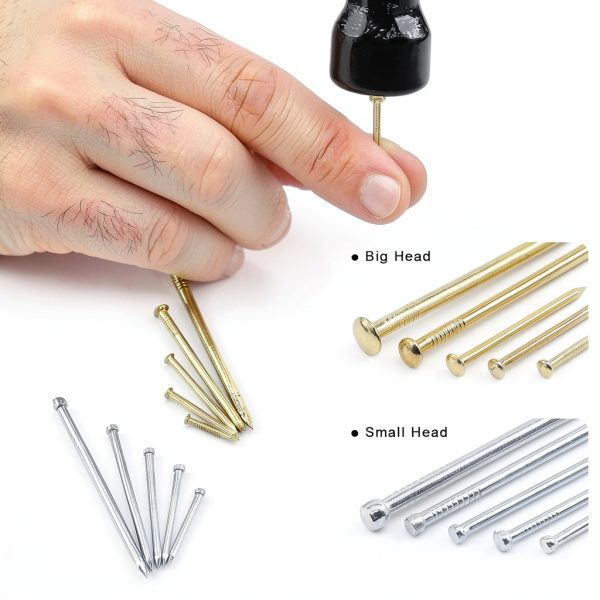 Hardware Nail Assortment Kit Swpeet Finishing Nails with Anti Slip-4