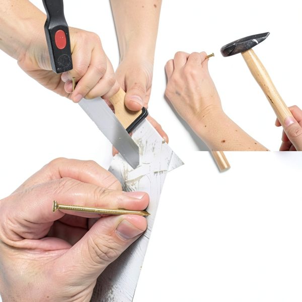 280pcs Hardware Nails for Picture Hangers Nails for Hanging Pictures Wall Hanging Assortment Kit Assorted Small Steel Nails Galvanized Long Finishing Nail for Frame Wood Drywall Dry Wall Decor-4