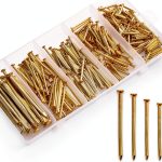 280pcs Hardware Nails for Picture Hangers Nails for Hanging Pictures Wall Hanging Assortment Kit Assorted Small Steel Nails Galvanized Long Finishing Nail for Frame Wood Drywall Dry Wall Decor-0