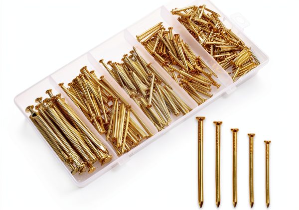 280pcs Hardware Nails for Picture Hangers Nails for Hanging Pictures Wall Hanging Assortment Kit Assorted Small Steel Nails Galvanized Long Finishing Nail for Frame Wood Drywall Dry Wall Decor-0